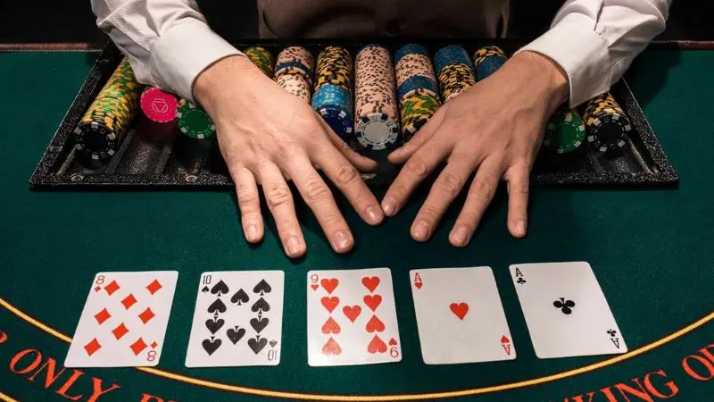 Rake poker concept